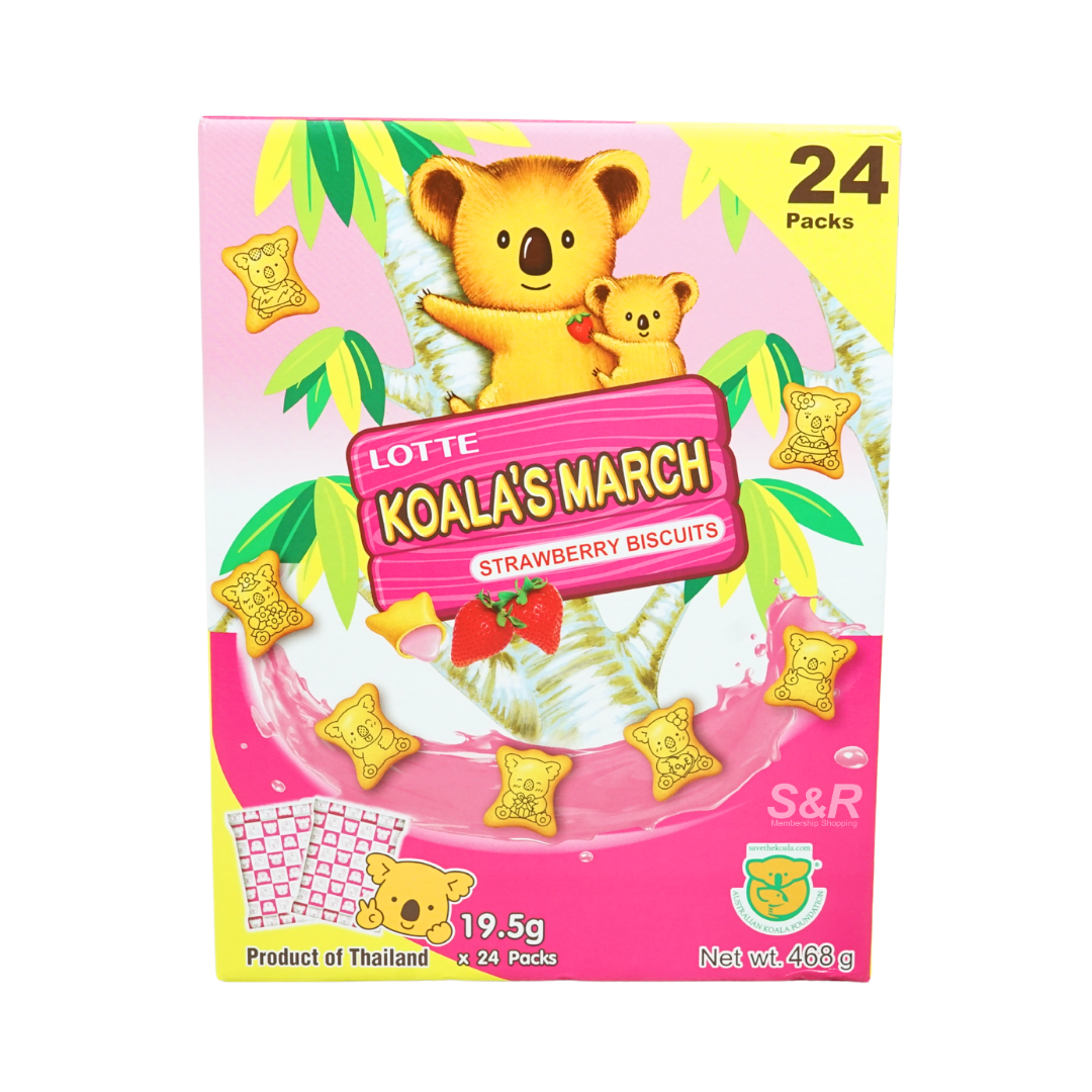 Lotte Koala's March Strawberry Biscuits 468g